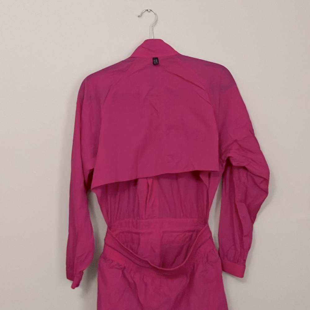 Athleta x Alicia Keys Utility Jumpsuit - Fuchsia Pink - Open Back - 8 - Picture 3 of 5